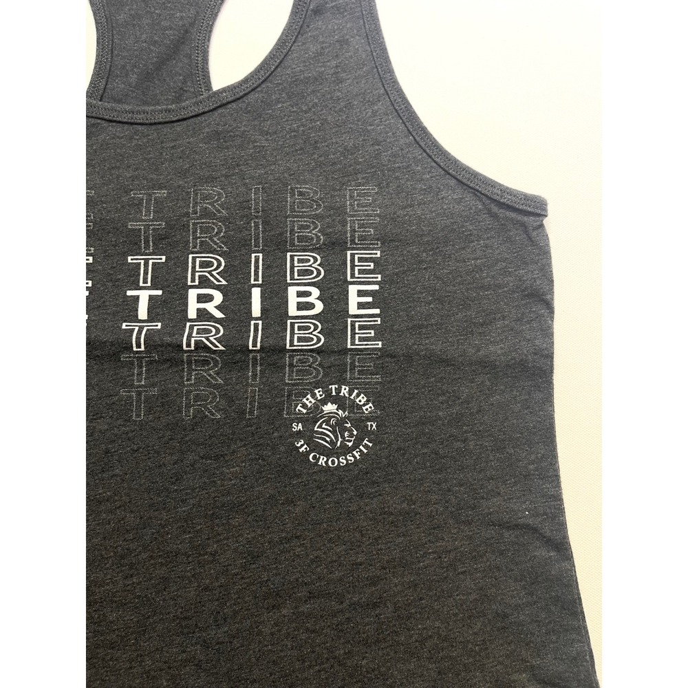 The Tribe SF CrossFit Womens Small Gray Racerback Workout Tank Top 0398 - Picture 6 of 7